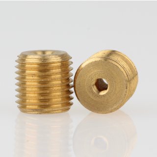 M10x1 AG auf M3 IG Länge 10mm Reduzier Gewinde-Adapter Messing