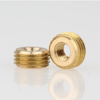 M10x1 AG auf M5 IG Länge 5mm Reduzier Gewinde-Adapter Messing