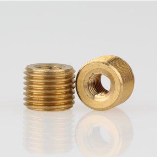 M10x1 AG auf M5 IG Länge 8mm Reduzier Gewinde-Adapter Messing