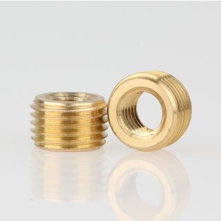 M10x1 AG auf M6 IG Länge 6mm Reduzier Gewinde-Adapter Messing
