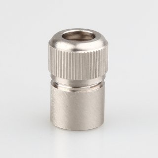 M10x1 IG Zugentlaster Zugentlastung 12x20mm 3-teilig für Kabel Metall Edelstahloptik