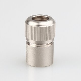 Zugentlastung mit M10x1 Innengewinde für Kabel 12x20mm 3-teilig Metall Edelstahloptik