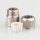 M10x1 IG Zugentlaster Zugentlastung 12x20mm 3-teilig für Kabel Metall Edelstahloptik