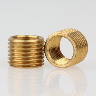 R1/4 Zoll AG auf M10x1 IG Länge 10mm Reduzier Gewinde-Adapter Messing