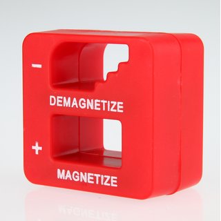 Magnetisierer Entmagnetisierer rot 52x50x29 mm