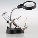Helfende dritte Hand mit Lupe und LED Licht