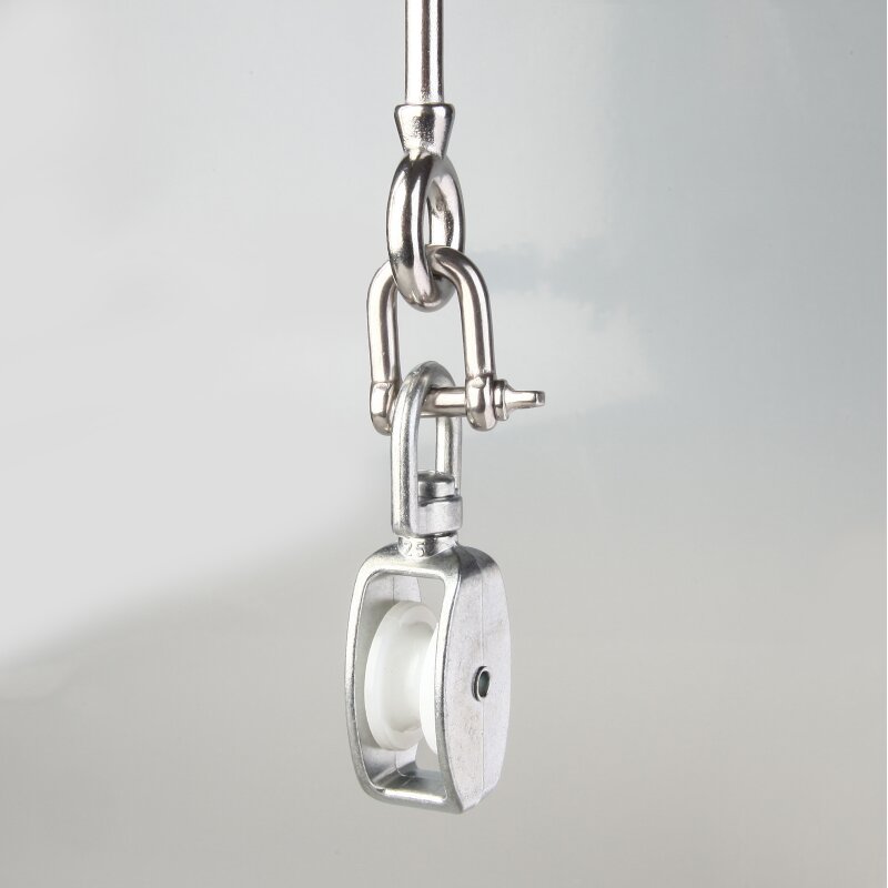 Applyvt Umlenkrolle Aus Edelstahl – Silent Blockseilrolle Mit Nylon-Einsatz, Belastung Bis 300 Kg