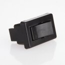 Einbau-Wippschalter schwarz 1-polig EIN/AUS 20x14,2mm 250V/2A Schraubanschluss
