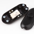 Schnurschalter Schnur-Zwischenschalter Handschalter schwarz 81x32mm 250V/2A mit Druckschalter
