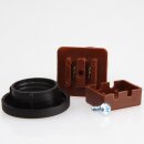 Höpler E14/230V Fassung Diamantschliffkappen-Set blau Schausteller Kirmes Beleuchtung