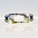 InterBär Schnurschalter Schnur-Zwischenschalter Handschalter weiß 81x32mm 250V/2A mit Druckschalter