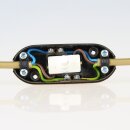 InterBär Schnurschalter Schnur-Zwischenschalter Handschalter gold 81x32mm 250V/2A mit Druckschalter