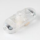 InterBär Schnurschalter Schnur-Zwischenschalter Handschalter transparent 81x32mm 250V/2A mit Druckschalter