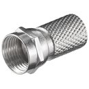 Aufdreh F-Stecker 20mm Zink-Nickel für...