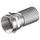 Aufdreh F-Stecker 20mm Zink-Nickel für Kabeldurchmesser bis 7 mm
