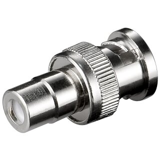 BNC-Adapter BNC-Stecker auf Cinchkupplung Buchse
