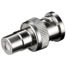 BNC-Adapter BNC-Stecker auf Cinchkupplung Buchse