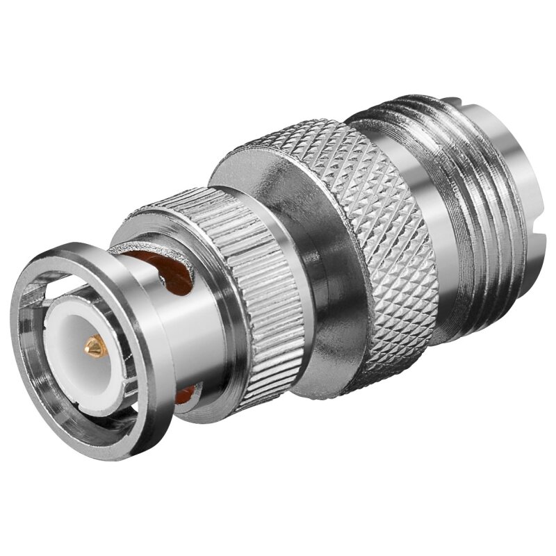 BNC-Stecker Auf 2x BNC-Kupplung – T-Adapter Mit Vergoldeten Kontakten, Für Video- & Audio-Verbindungen
