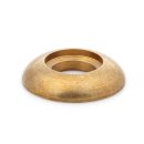 Halbrundmutter 24x5 mm 10,5mm mit Aufsatzbohrung für 13er Rohr Messing roh