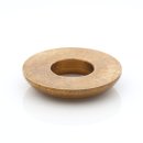 Halbrundmutter 24x5 mm 10,5mm mit Aufsatzbohrung für 13er Rohr Messing roh