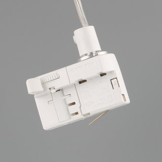 Euro-Adapter für 3-Phasen-Stromschiene weiß 10A/250V