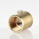 Zugentlastung Messing roh 18x16mm mit M13x1 Innengewinde für Kabel