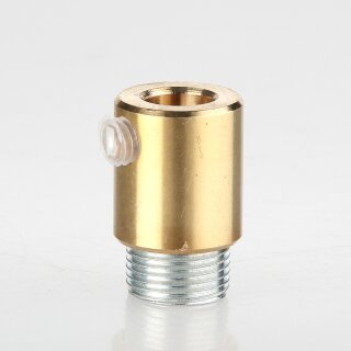 Zugentlastung Messing roh 18x16mm mit M13x1 Außengewinde für Kabel