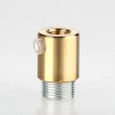 Zugentlastung Messing roh 18x16mm mit M13x1 Außengewinde für Kabel