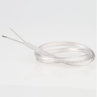 PVC Lampenkabel Rundkabel transparent 2-adrig, 2x0,75mm²...