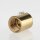 Zugentlastung Messing poliert 18x16mm mit M13x1 Innengewinde für Kabel