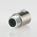Zugentlastung Edelstahloptik (Nickel matt) mit M13x1 Außengewinde für Kabel