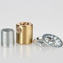 Zugentlaster Set Metall Messing roh mit M13x1...