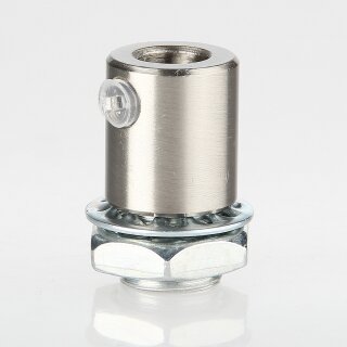 Zugentlastung-Set Edelstahloptik (Nickel matt) mit M13x1 Außengewinde für Kabel