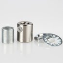 Zugentlaster Set Metall edelstahloptik mit M13x1...