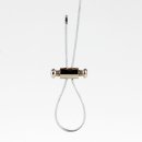 Ms Stahlseil-Halter mit 2 Klemmschrauben vernickelt