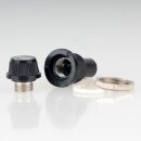 Einbau-Sicherungshalter für Feinsicherung 5x20mm 10A/250V mit Schraubverschlusskappe 36.5x16mm
