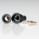 Einbau-Sicherungshalter für Feinsicherung 5x20mm 10A/250V mit Schraubverschlusskappe 36.5x16mm