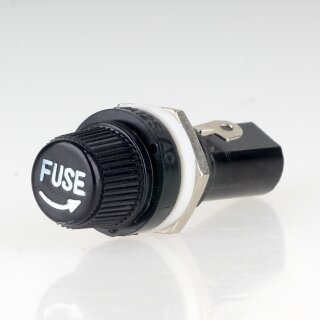 Einbau-Sicherungshalter für Feinsicherung Größe 6,3x32mm 10A/250V AC mit Schraubverschlusskappe