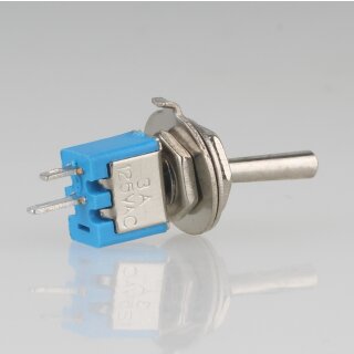 Miniatur Kippschalter blau 3A/125V EIN/AUS 2 Pins