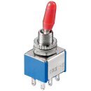 Miniatur Kippschalter blau 3A/250V 2xEIN/EIN 6-Pins...