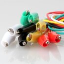 Prüfschnur Krokodilklemmen mit Kabel verstärkte Ausführung in 5 Farben
