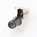 Krokodilklemme schwarz Länge 51 mm mit Schraube