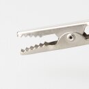 Krokodilklemme schwarz Länge 51 mm mit Schraube