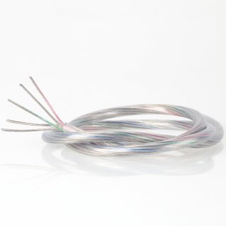 FEP/PVC-Lampenkabel Elektro-Kabel Stromkabel Rundkabel transparent 5-adrig, 5x0,75mm²