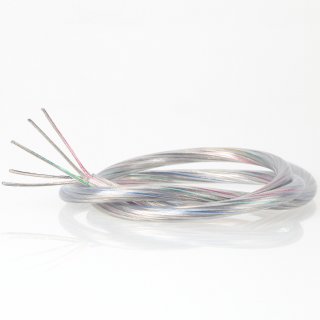 PVC Lampenkabel Elektro-Kabel Stromkabel Rundkabel transparent 5-adrig, 5x0,75mm²
