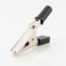 Krokodilklemme schwarz Länge 45 mm mit Schraube