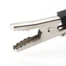 Krokodilklemme schwarz Länge 45 mm mit Schraube