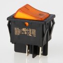 InterBär Wippschalter gelb beleuchtet EIN/AUS 2-polig 30x22 mm 250V/16A