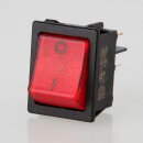 InterBär Wippschalter rot beleuchtet 2-polig EIN/AUS...