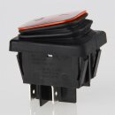 InterBär Wippschalter gelb beleuchtet 2-polig EIN/AUS 30x22 mm 250V/16A IP65